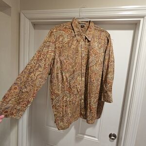 Lauren Ralph Lauren Multicolor Paisley Shirt 3X